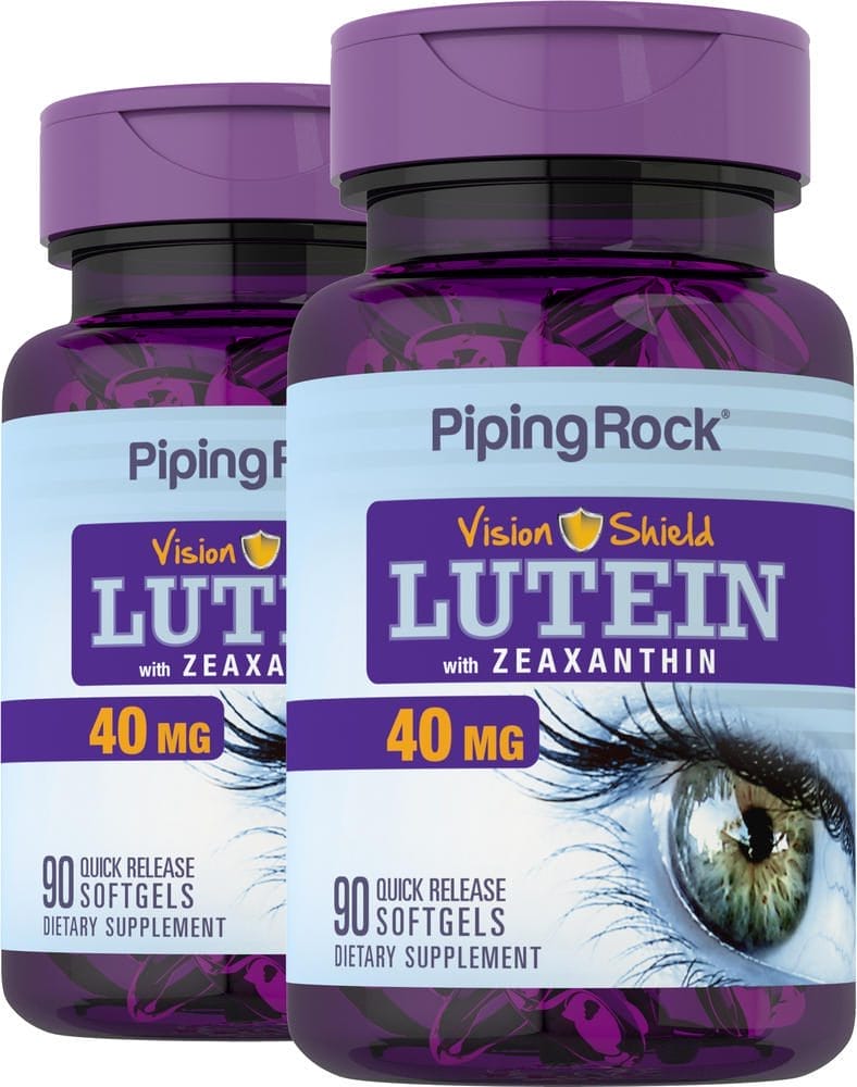 Luteína + Zeaxantina, 40 mg, 90 Cápsulas blandas de liberación rápida, 2 Botellas/Frascos