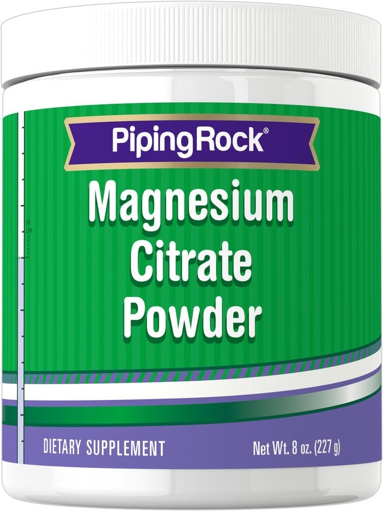 Citrato de magnesio en polvo, 8 oz (227 g) Botella/Frasco