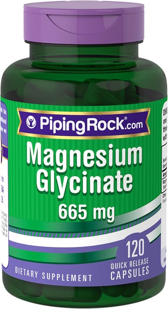 Glicinato de magnesio , 665 mg, 120 Cápsulas de liberación rápida