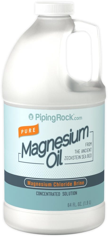 Aceite de magnesio puro, 64 fl oz (1.89 L) Botella/Frasco