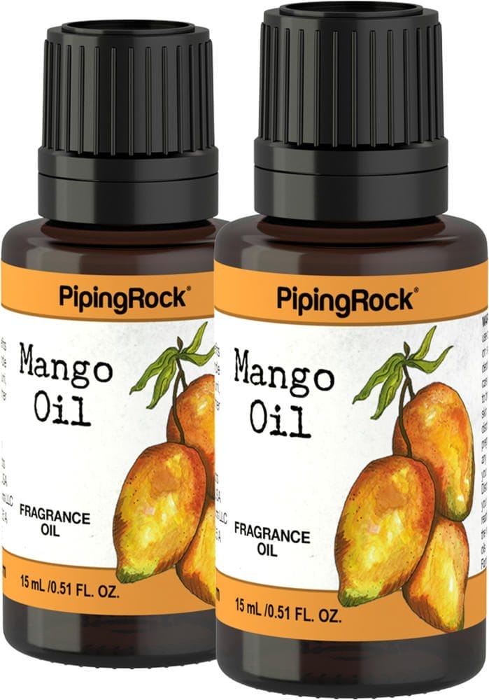 Aceite con fragancia de mango, 1/2 fl oz (15 mL) Frasco con dosificador, 2 Frascos con dosificador