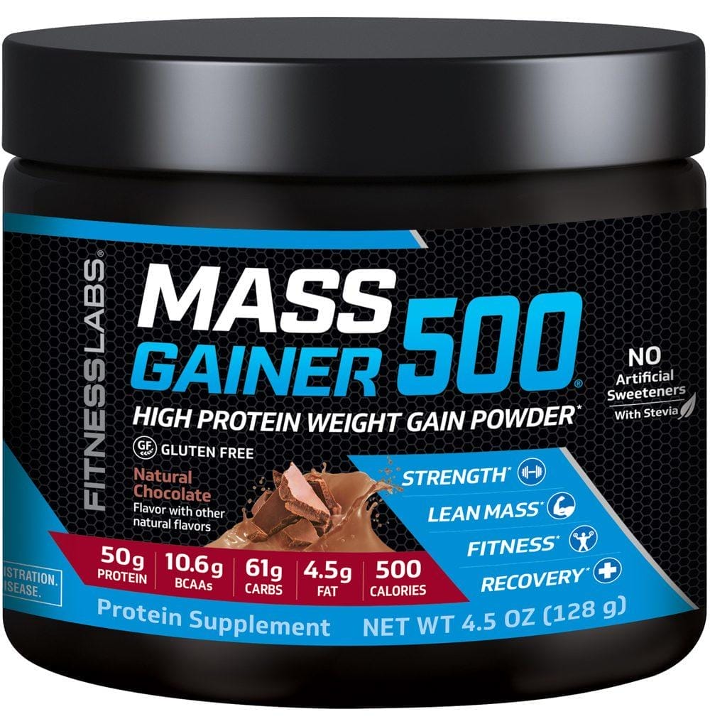 Mass Gainer 500 (Natural Chocolate) (Trial Size), 4.5 oz (128 g)