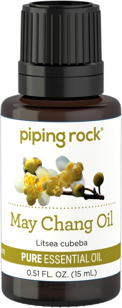 Aceite esencial de May Chang (Litsea Cubeba), puro (GC/MS Probado), 1/2 fl oz (15 mL) Frasco con dosificador