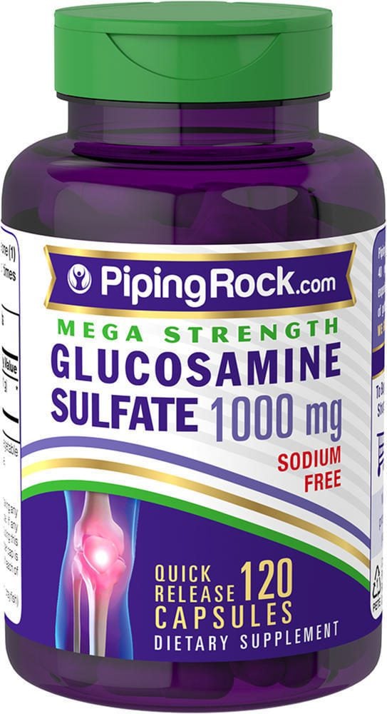 Sulfato de glucosamina Mega , 1000 mg, 120 Cápsulas de liberación rápida