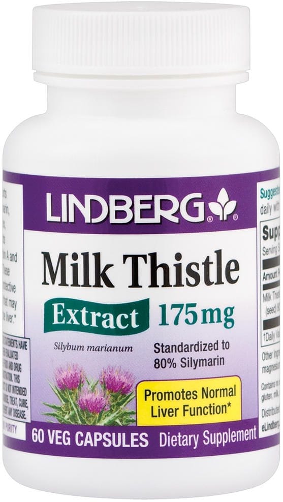 Extracto estandarizado de cardo mariano, 175 mg, 60 Cápsulas vegetarianas