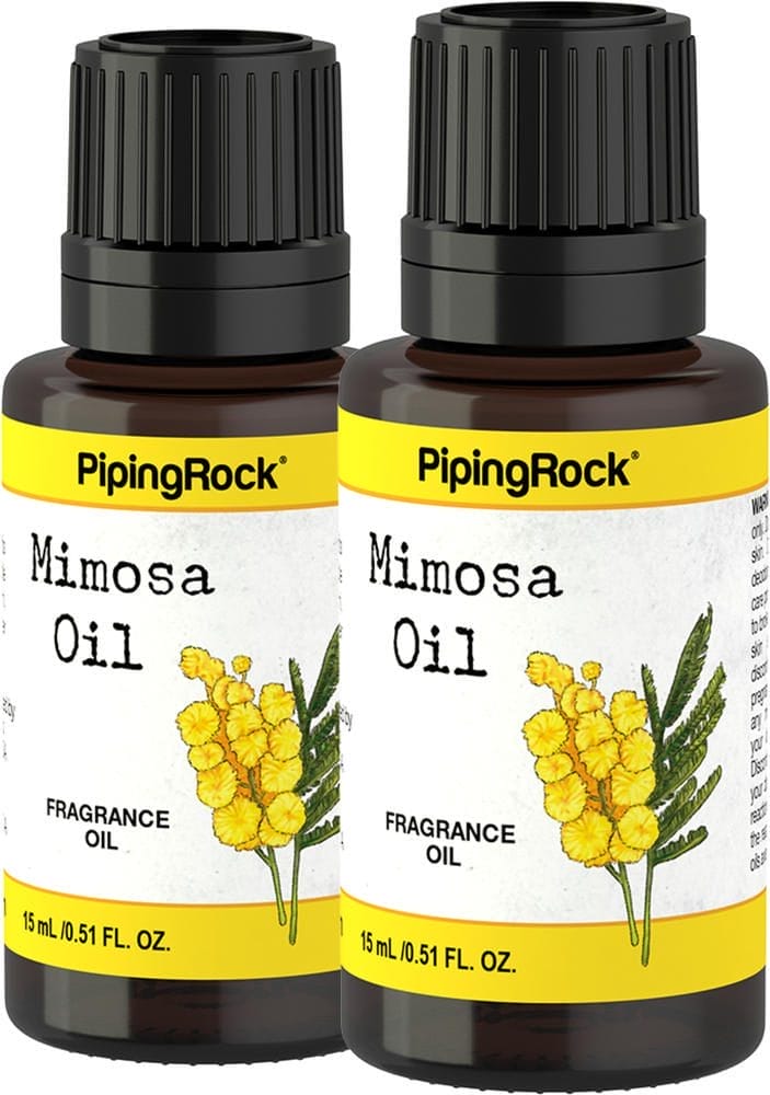 Aceite aromático de mimosa, 1/2 fl oz (15 mL) Frasco con dosificador, 2 Frascos con dosificador