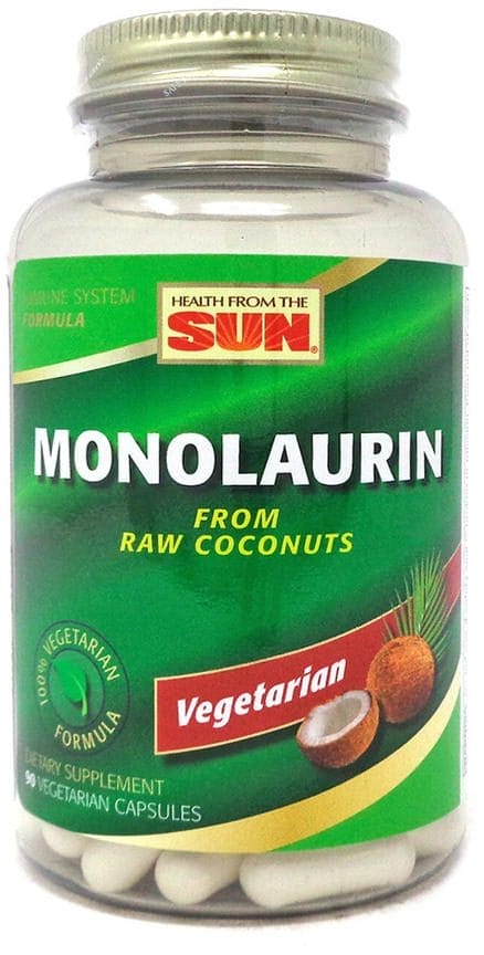 Monolaurín , 495 mg, 90 Cápsulas vegetarianas