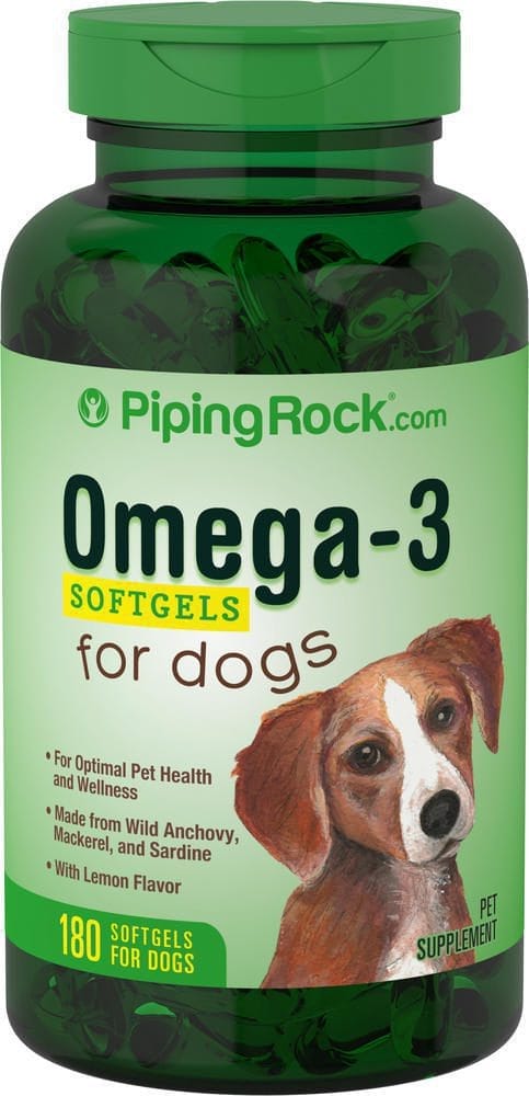 Omega-3 para perros, 180 Cápsulas blandas de liberación rápida