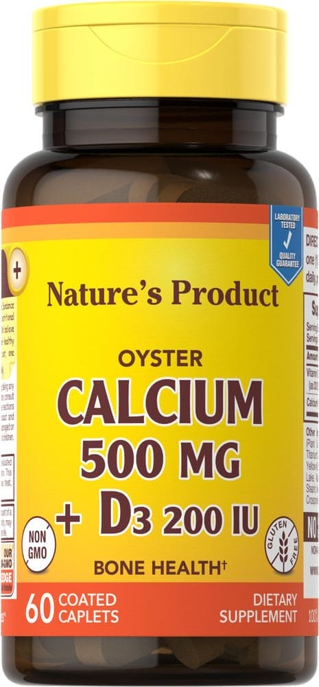 Oyster Calcium 500 mg + D3 200 IU, 60 Comprimidos recubiertos