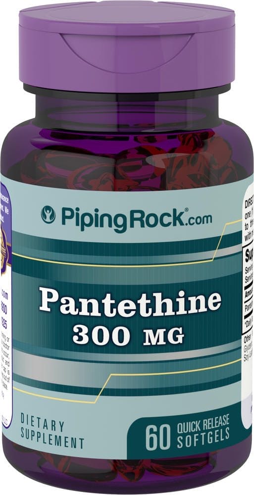 Pantetina (con coencimas A), 300 mg, 60 Cápsulas blandas de liberación rápida