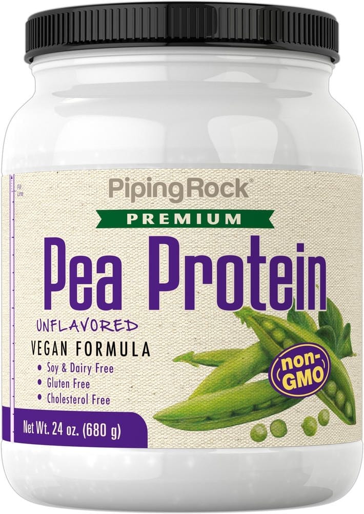 Proteína de guisantes en polvo (SIN OMG), 24 oz (680 g) Botella/Frasco