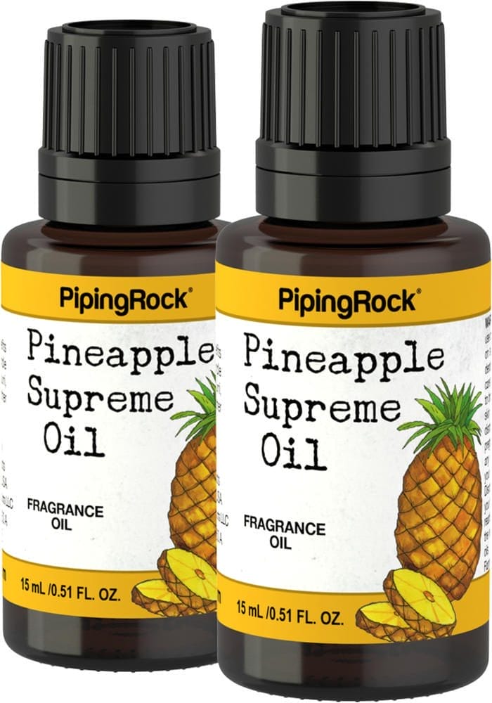 Aceite con fragancia piña Supreme, 1/2 fl oz (15 mL) Frasco con dosificador, 2 Frascos con dosificador
