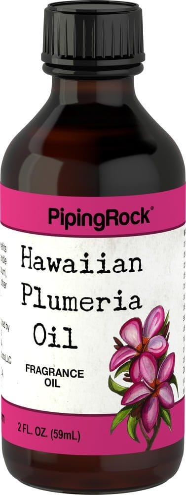 Aceite con fragancia de plumeria (hawaiana), 2 fl oz (59 mL) Frasco con dosificador