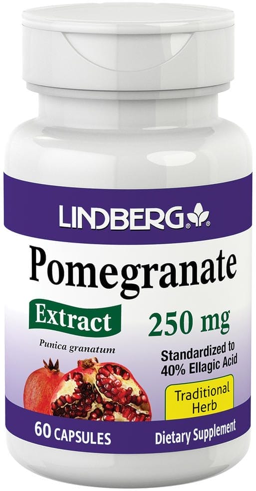 Extracto estandarizado de granada, 250 mg, 60 Cápsulas
