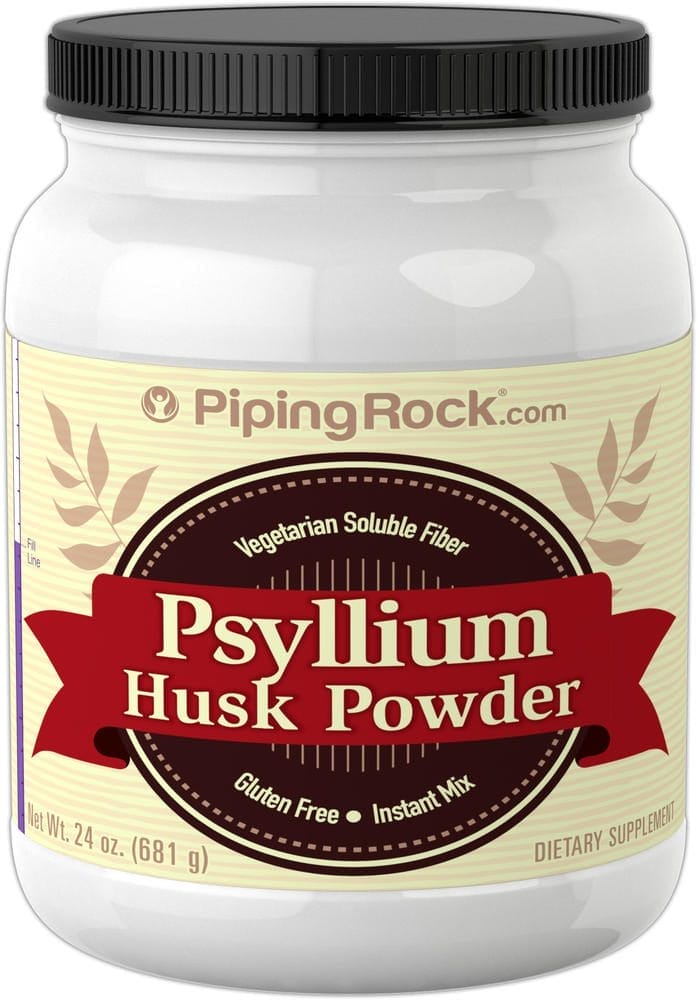 Cáscara de psyllium - Semilla en polvo, 24 oz (681 g) Botella/Frasco