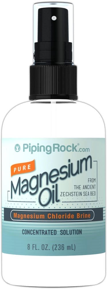Aceite de magnesio puro, 8 fl oz (237 mL) Frasco con aerosol