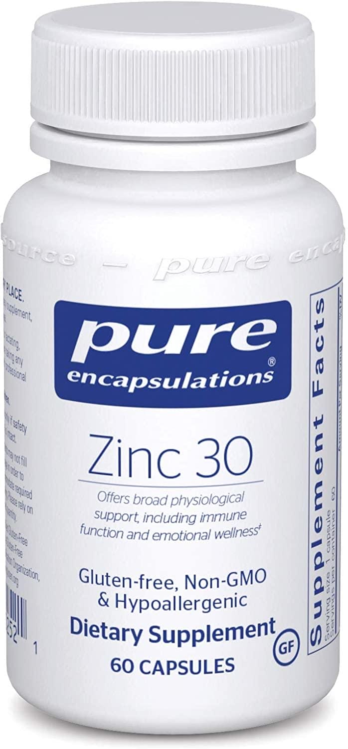 Pure encapsulations, Picolinato de Zinc, 60 cápsulas