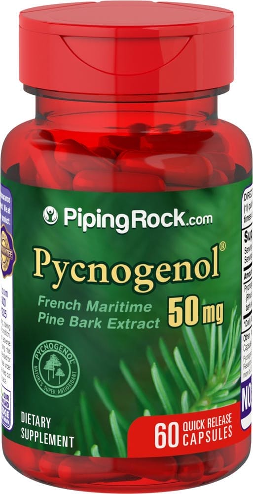 Pycnogenol , 50 mg, 60 Cápsulas de liberación rápida