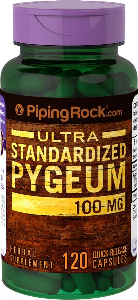 Pygeum estandarizado (doble potencia 25 %), 100 mg, 120 Cápsulas de liberación rápida