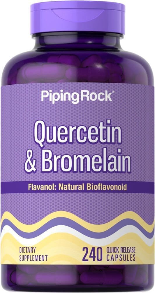 Quercetina y bromelina, 400 mg (por porción), 240 Cápsulas de liberación rápida