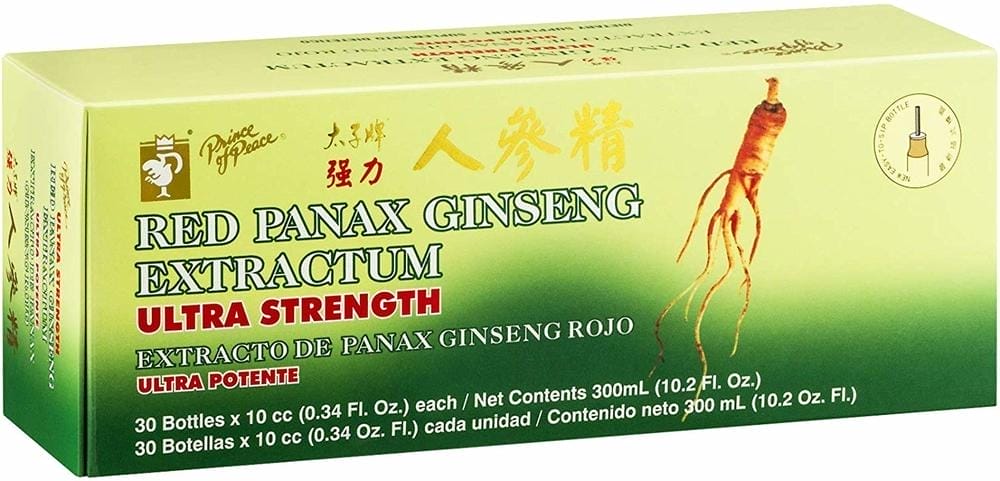 Extracto líquido de ginseng panax rojo, 10.2 fl oz (300 mL) (30 vials) size_units.unit.118