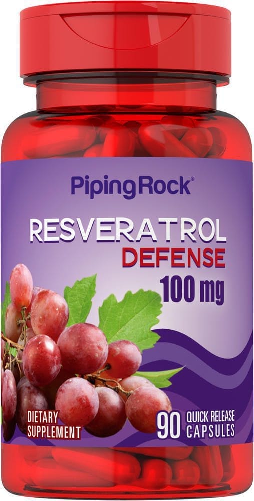 Resveratrol Defense, 100 mg, 90 Cápsulas de liberación rápida