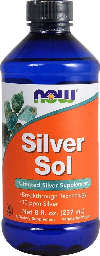 Plata coloidal 10 PPM, 10 ppm, 8 fl oz (237 mL) Botella/Frasco