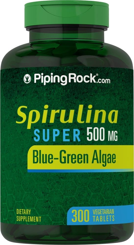 Espirulina , 500 mg, 300 Tabletas vegetarianas