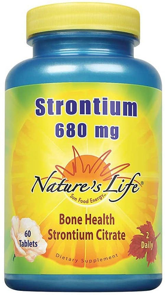 Citrato de estroncio , 680 mg (por porción), 60 Tabletas