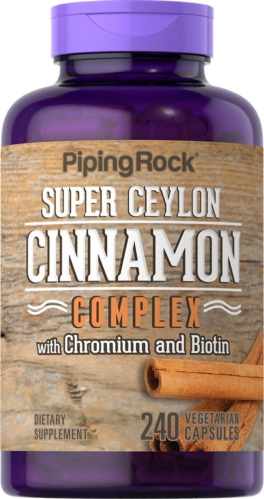 Super Ceylon Cinnamon Complex w/ Chromium & Biotin, 2500 mg (per serving), 240 Quick Release Capsules