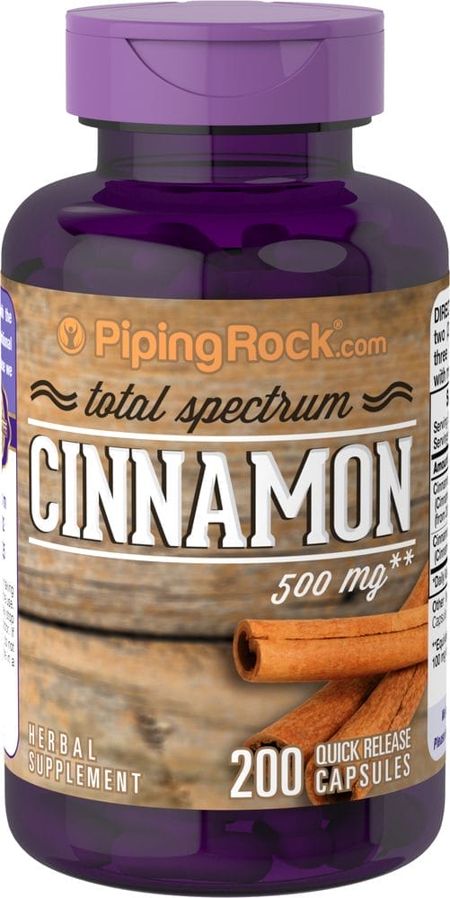 Total Spectrum Cinnamon, 500 mg, 200 Quick Release Capsules