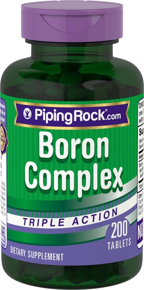 Complejo de boro de triple acción , 3 mg, 200 Tabletas