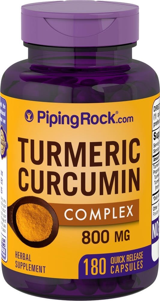 Compuesto de cúrcuma y curcumina, 800 mg, 180 Cápsulas de liberación rápida