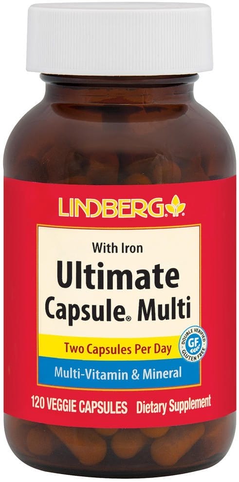 Cápsulas de multivitaminas y minerales Ultimate Capsule Multi, 120 Cápsulas vegetarianas