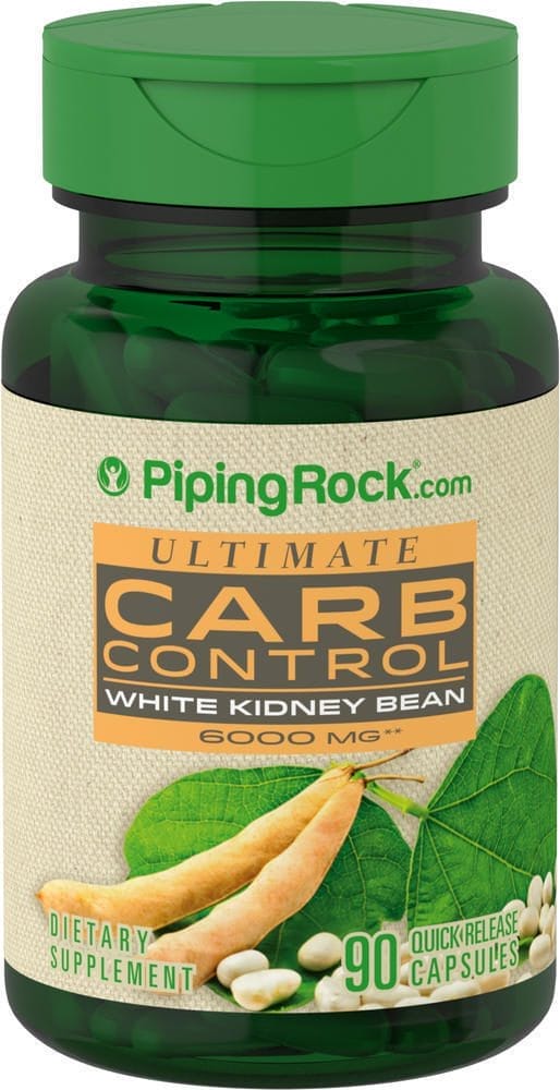 Ultimate Carb Control - Frijoles blancos, 6000 mg, 90 Cápsulas de liberación rápida