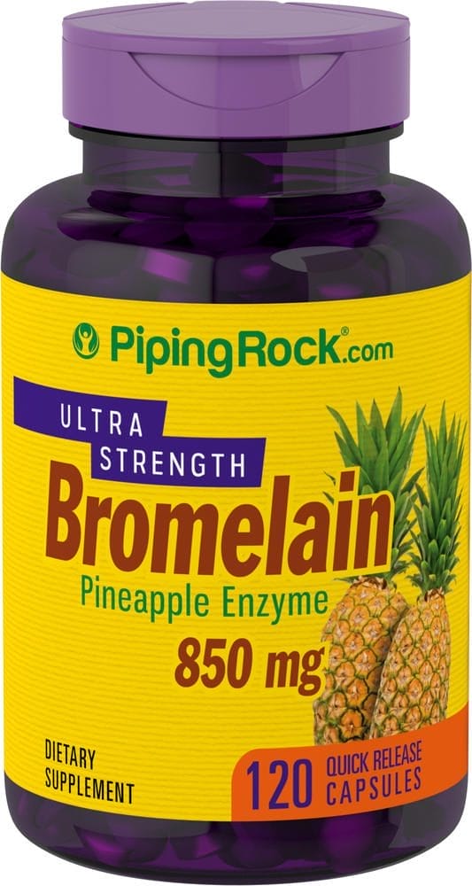 Bromelina doble acción , 850 mg, 120 Cápsulas de liberación rápida