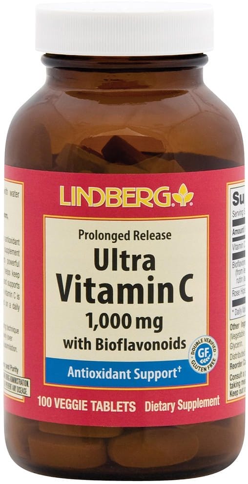 Ultra Vitamin C, 1000 mg, con bioflavonoides (liberación prolongada), 100 Tabletas vegetarianas
