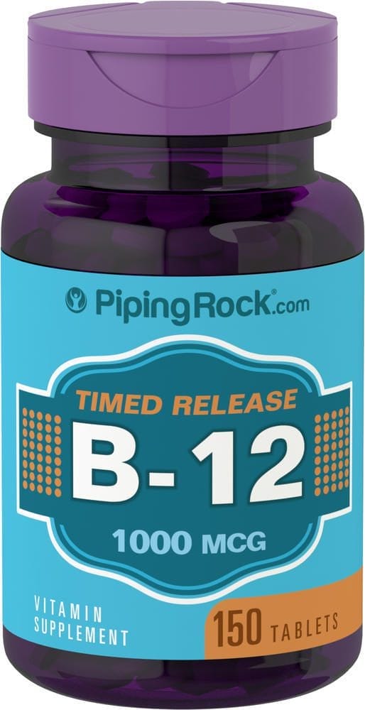 Vitamina B-12 de acción prolongada , 1000 mcg, 150 Tabletas