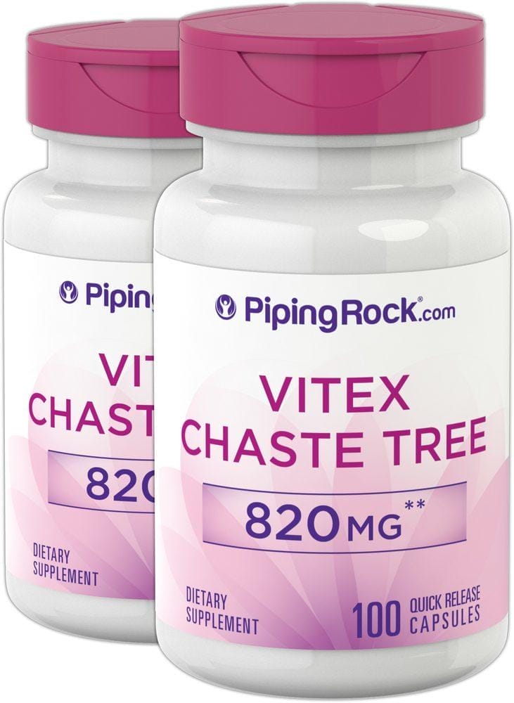 Vitex (Chasteberry Fruit), 820 mg, 100 Quick Release Capsules, 2 Bottles