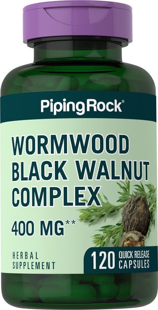 Complejo de ajenjo y nuez negra, 400 mg, 120 Cápsulas de liberación rápida