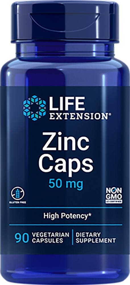 Cápsulas de cinc (OptiZinc), 50 mg, 90 Cápsulas vegetarianas