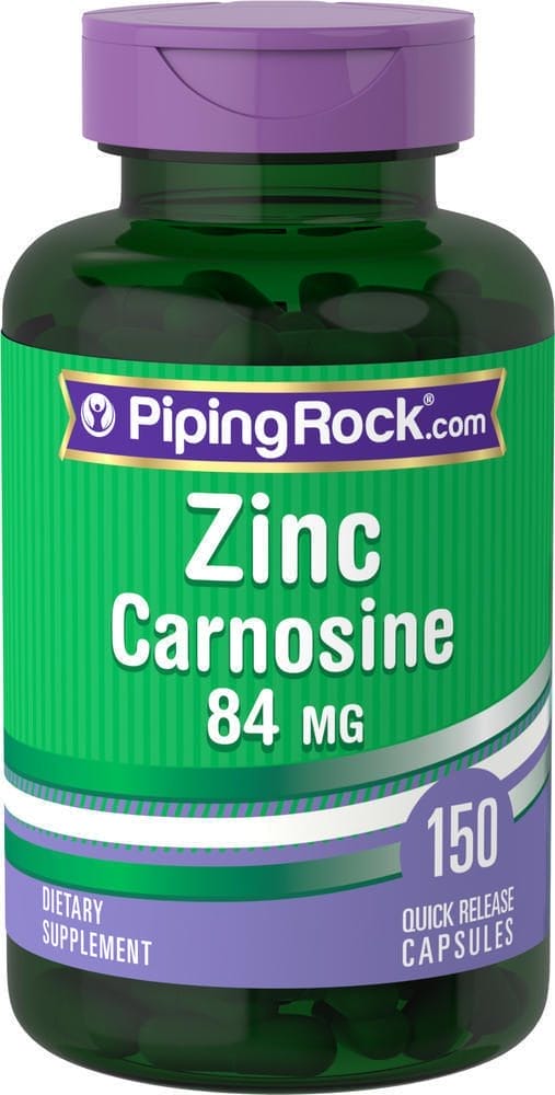 Zinc carnosina, 84 mg, 150 Cápsulas de liberación rápida