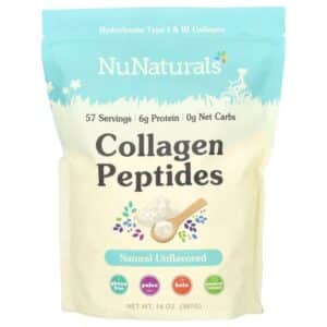 NuNaturals, Collagen Peptides, sin sabor , 14 oz (397 g)