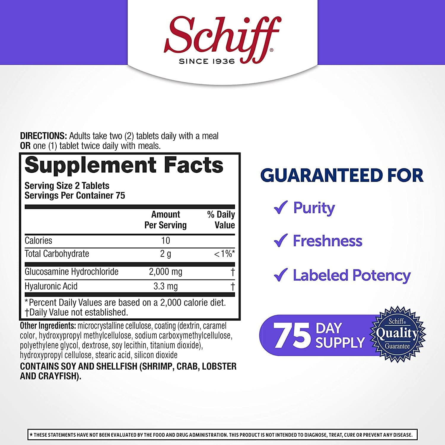 Schiff Glucosamine 2000 mg - Imagen 2