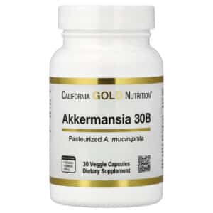 California Gold Nutrition Akkermansia 30B, 150 mg, 30 cápsulas vegetales