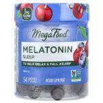 MegaFood Melatonin Sleep Gummies 3 mg 54 gomitas - frente