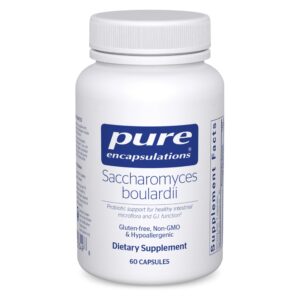 Pure Encapsulations Saccharomyces Boulardii 5 mil millones UFC 60 cápsulas - frente