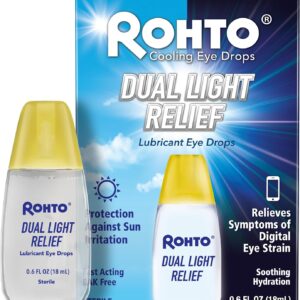 Rohto Dual Light Relief gotas lubricantes para ojos, 18 ml