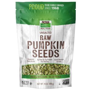 NOW Foods, Semillas de calabaza crudas sin sal, 454 g